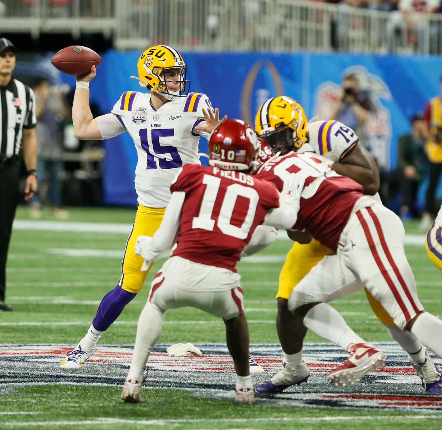 LSU QB Myles Brennan, 16-1